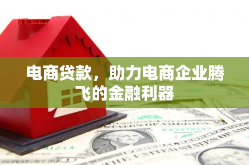 黄江电商贷款，助力电商企业腾飞的金融利器
