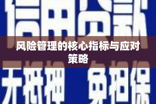 黄江风险管理的核心指标与应对策略