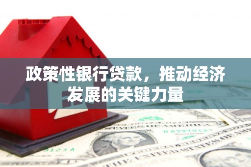 黄江政策性银行贷款，推动经济发展的关键力量