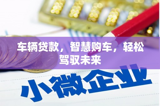 黄江车辆贷款，智慧购车，轻松驾驭未来