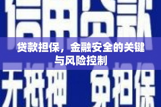 黄江贷款担保，金融安全的关键与风险控制